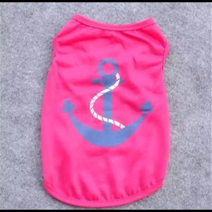 Light Weight Pink Doggie Shirt Perfect For Spring
